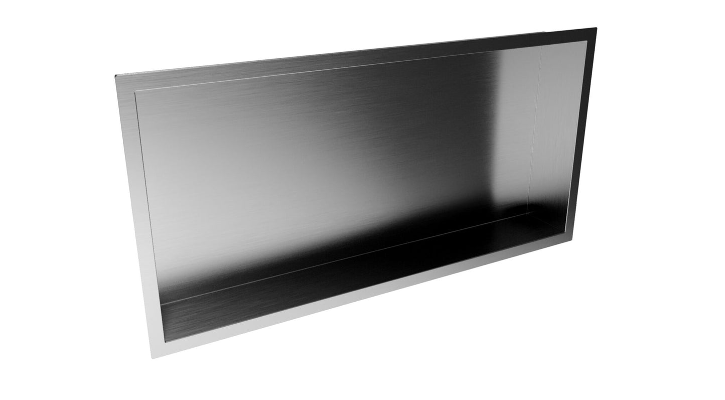 Inset Shower Niche 600x300mm – Gun Metal