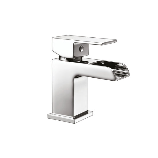 Pontevedra Mini Mono Basin Mixer with Push Waste