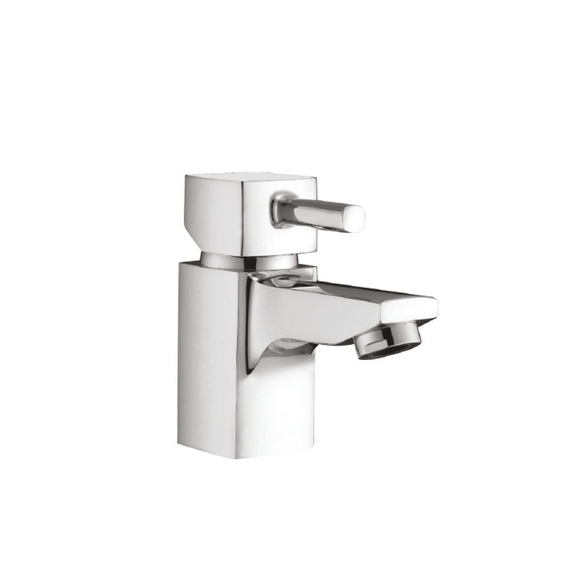 Gubbio Mini Mono Basin Mixer with Push Waste