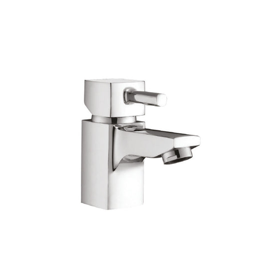 Gubbio Mini Mono Basin Mixer with Push Waste