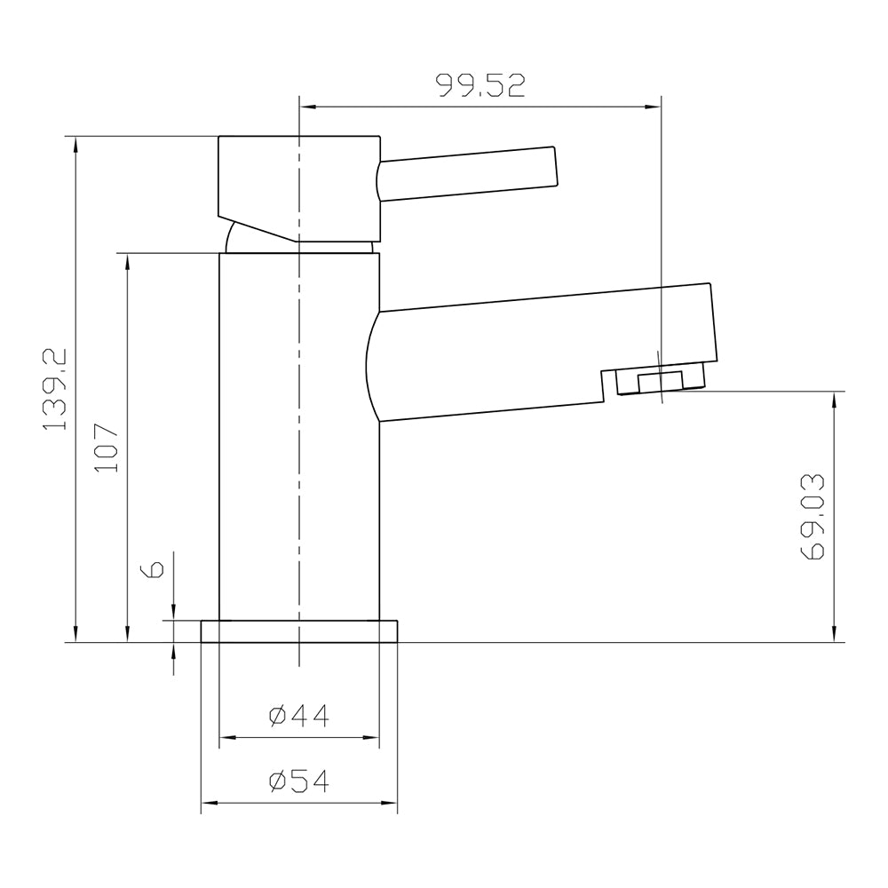 Dante Basin Mixer - Chrome