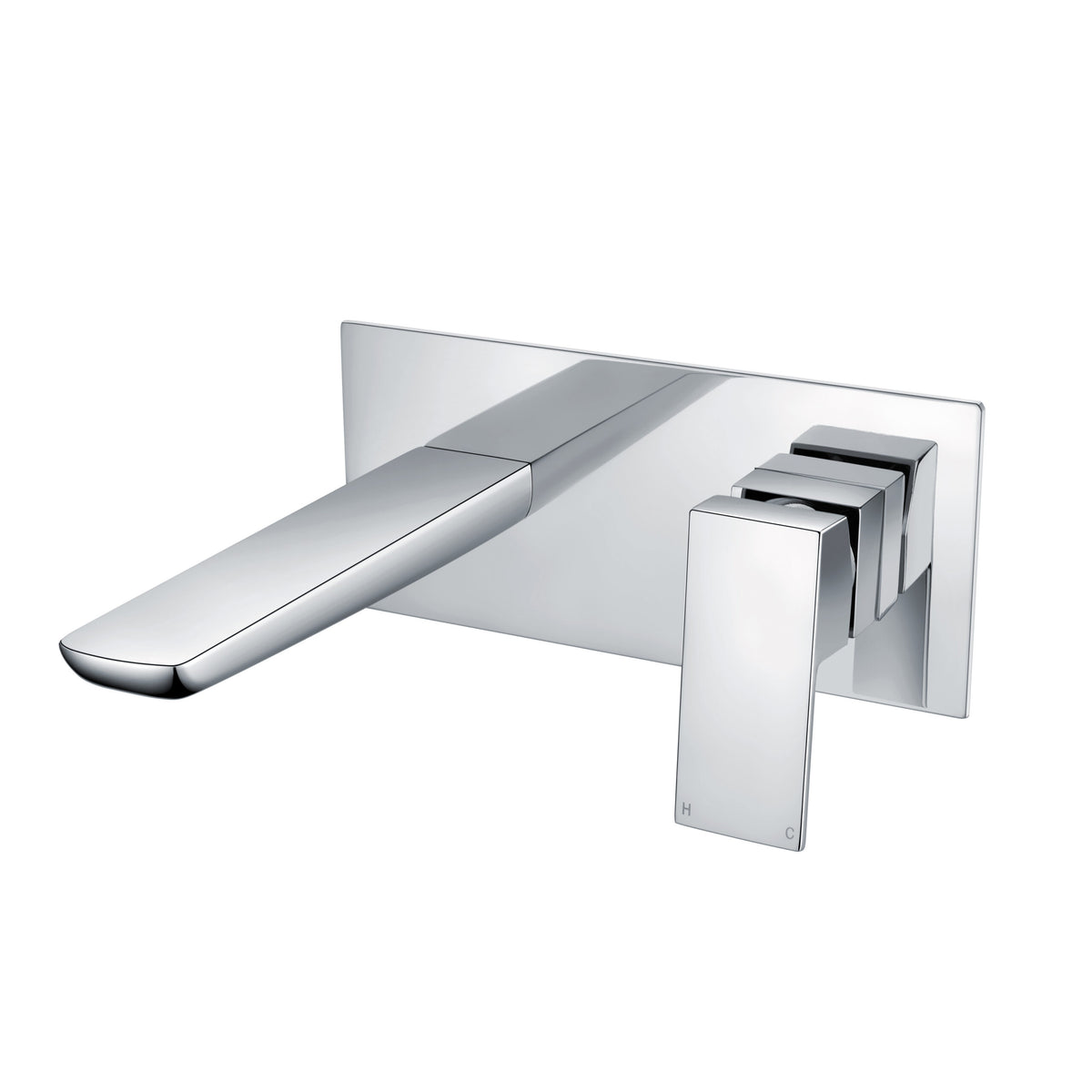 Foggia Wall Mounted Basin & Bath Filler - Brushed Brass