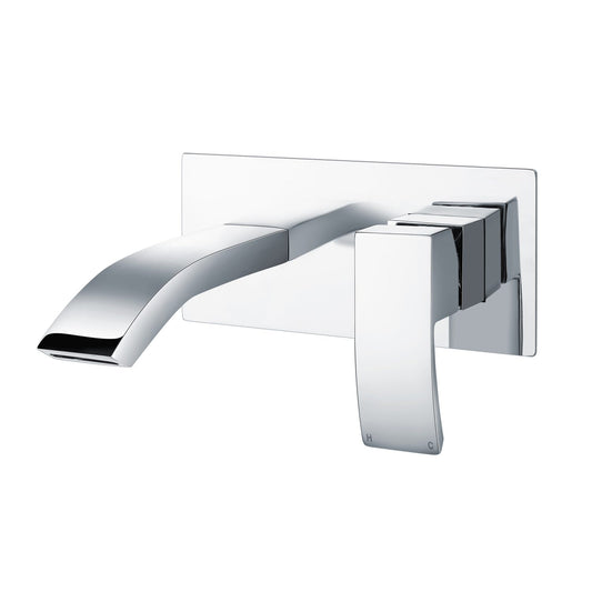 Siena Wall Mounted Basin Mixer - Matt Black