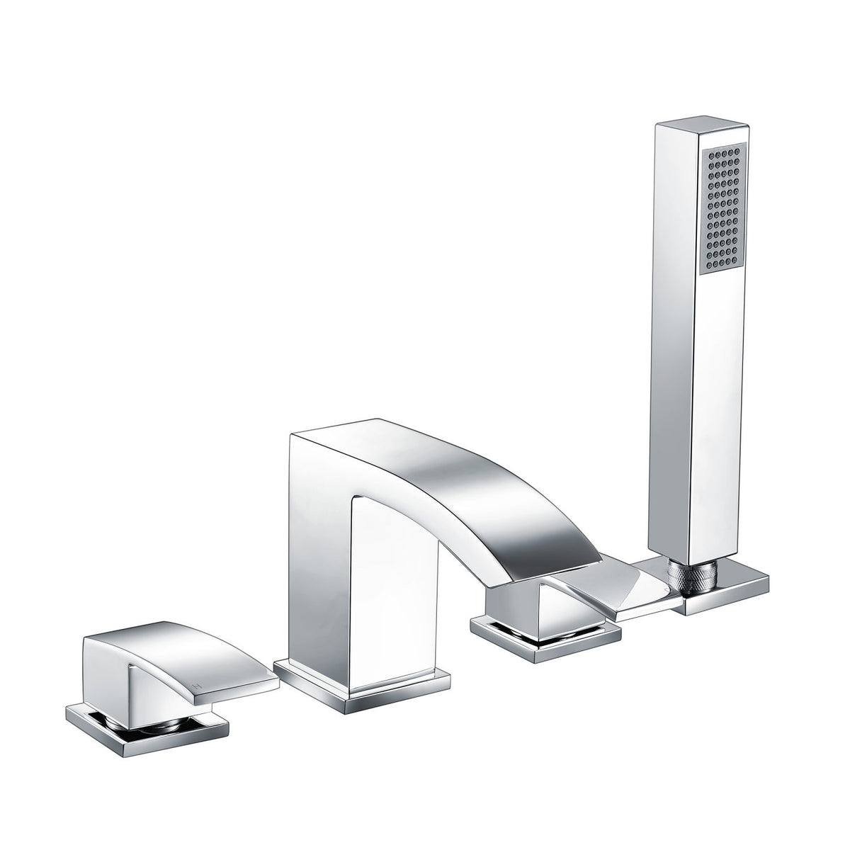 Pisa 4 Hole Deck Mounted Bath Shower Mixer with Diverter