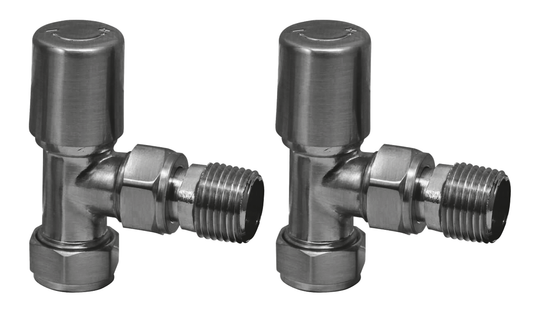Radiator Valve Straight Pair - Gunmetal