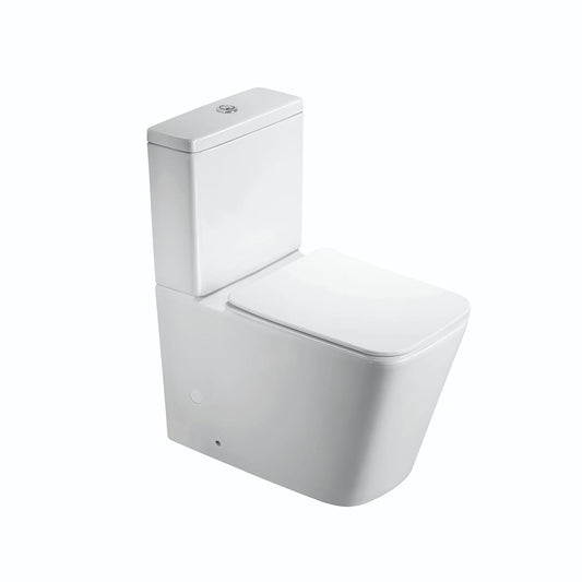 Plaza - Rimless Back To Wall Toilet with Soft-close Seat including cistern internals