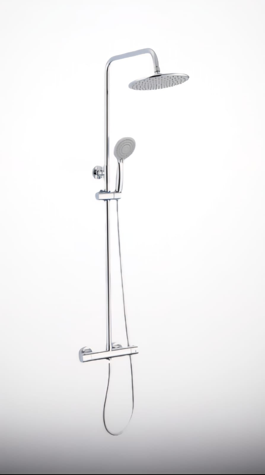 Goccia - Rainhead Bar Shower Mixer Chrome
