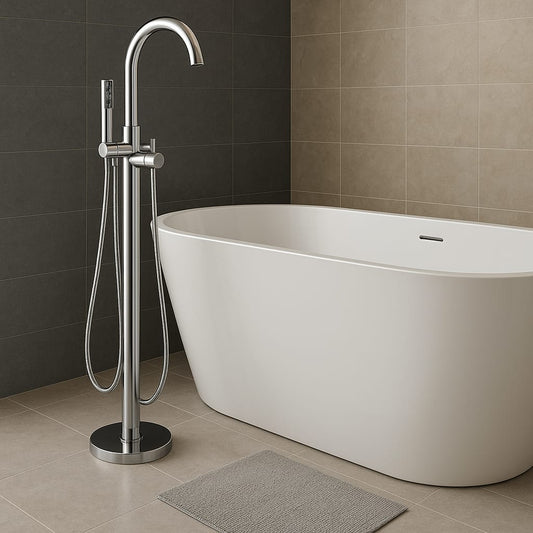 Cascade - Freestanding Bath Shower Mixer Chrome