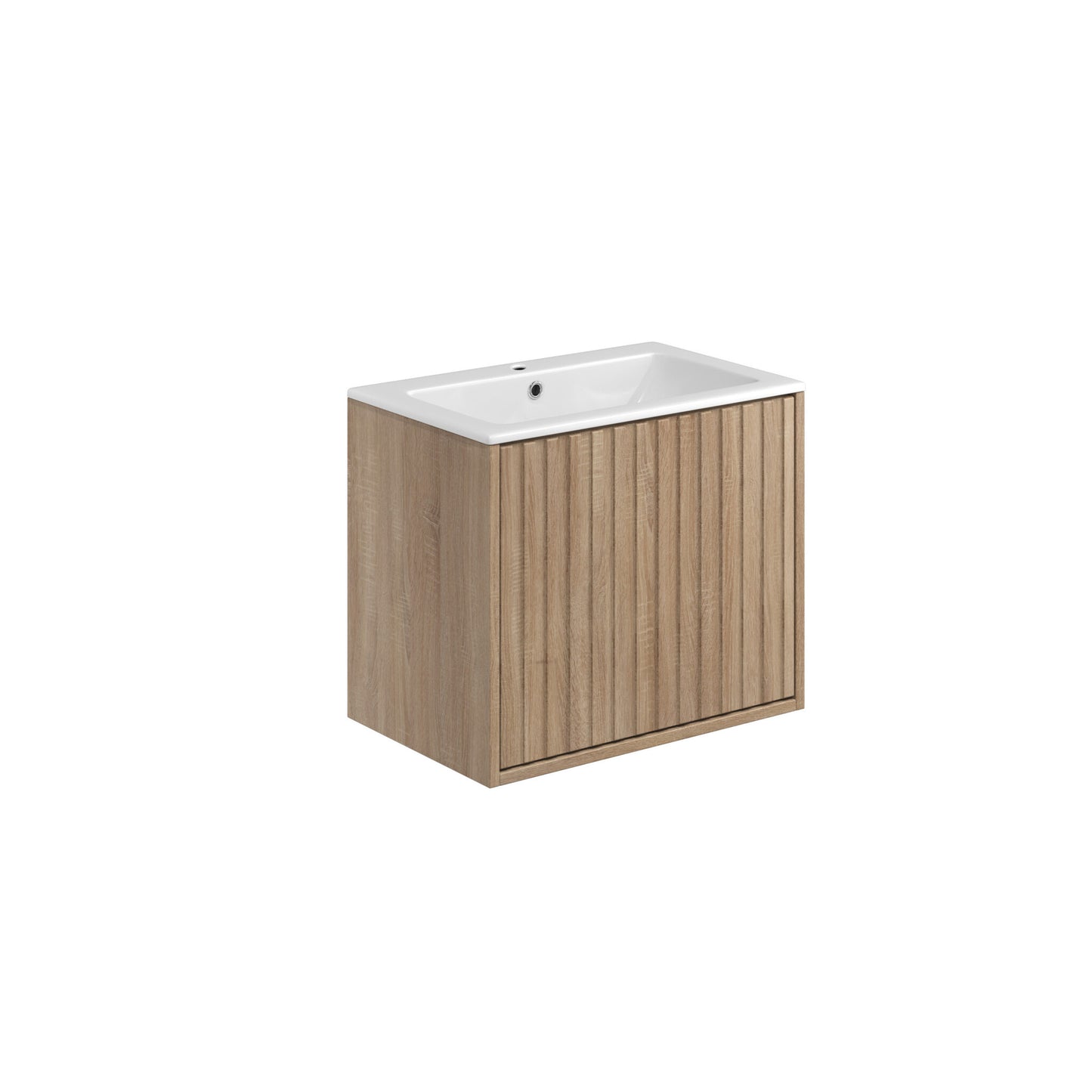 Livano 600mm Vanity Unit & Basin - Oak