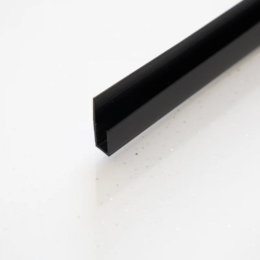 10mm PVC End Trim - Black