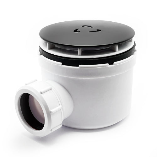 Heavy Duty 90mm Shower Waste - Black