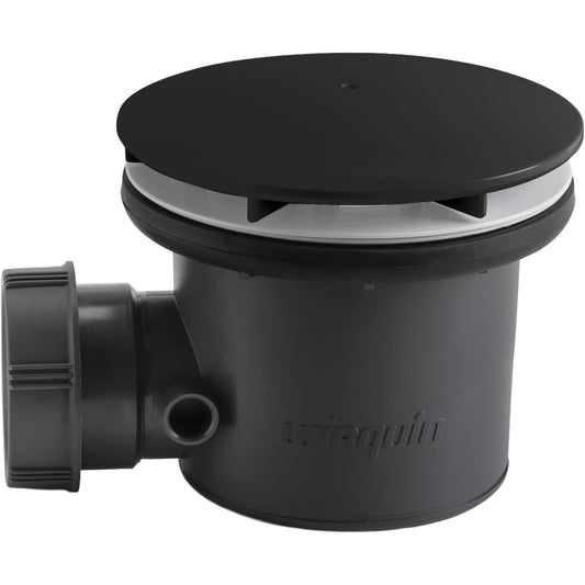 90mm Dome Shower Waste - Black