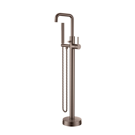 Pinnacle Freestanding Bath Mixer - Brushed Bronze