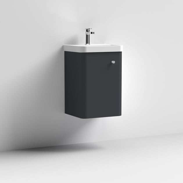 Alto 400mm Wall Mounted Vanity Unit & Basin - Anthracite