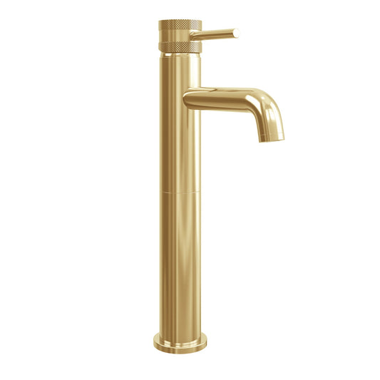 Pinaccle Tall Basin Mixer - Brass