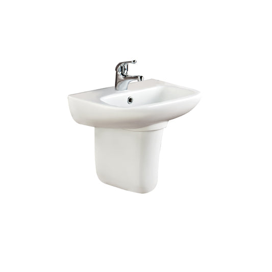 Granada 500mm 1 Tap Hole Basin & semi-pedestal
