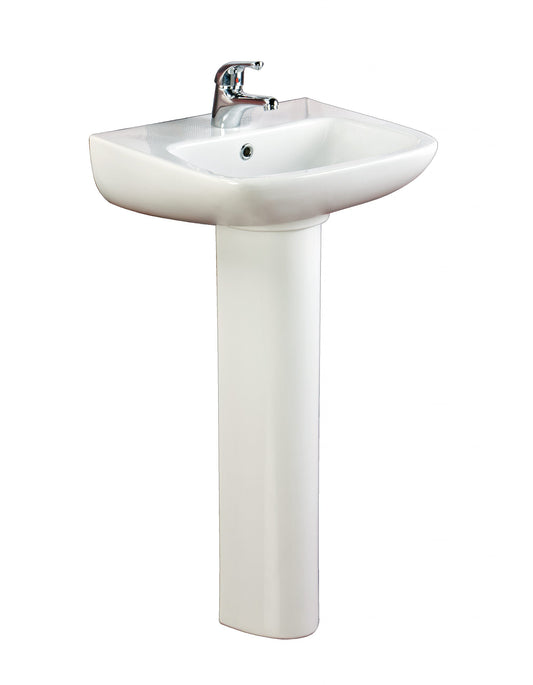 Granada 450x280mm 1 Tap Hole Basin & Pedestal
