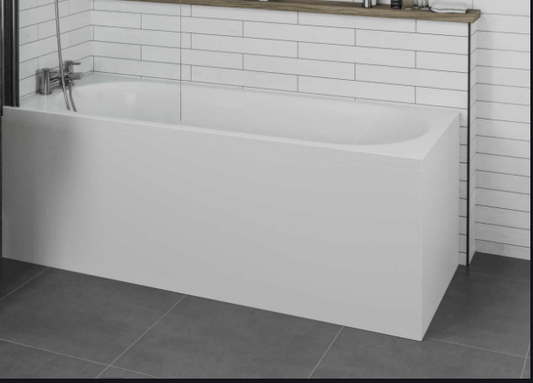 SenseWare 700mm Acrylic Bath End Panel - White