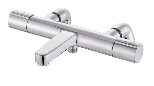 SenseWare Thermostatic Bar Bath Shower Mixer Set - Chrome