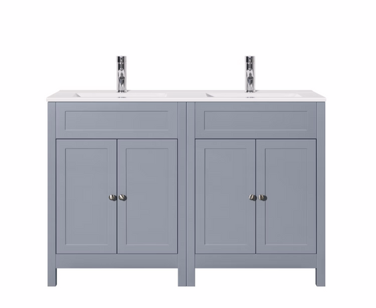 Varenna 1200mm Twin 4 door Vanity Unit & Basin - Moonstone