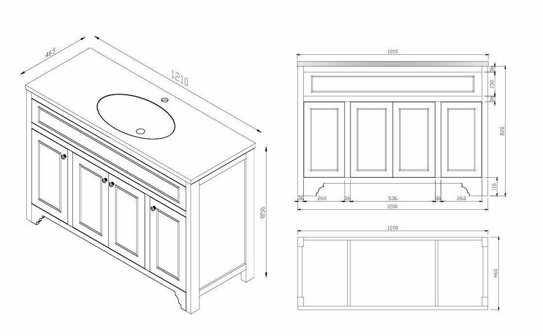 Kensington 1200mm Floorstanding Vanity Unit & Basin - Dove Grey