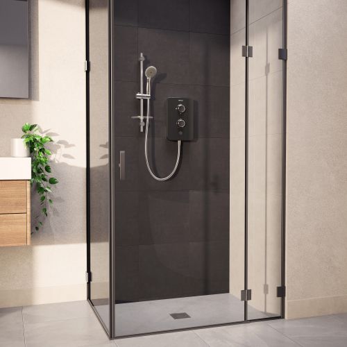 Aqualisa E2 Electric Shower With 3 Mode Handset 8.5kW Multifit Grey