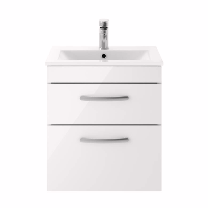 Emily 500mm 2 Drawer Wall Mounted Vanity Unit & Basin