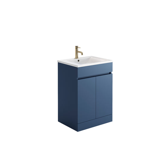 Siena 600mm 2 Door Vanity Unit & Basin - Blue