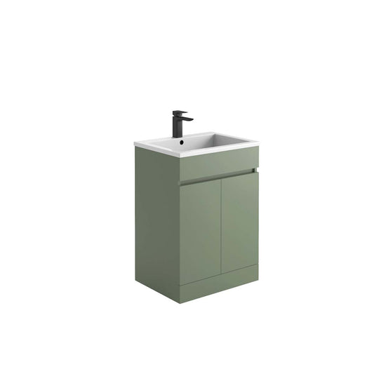 Siena 600mm 2 Door Vanity Unit & Basin - Green