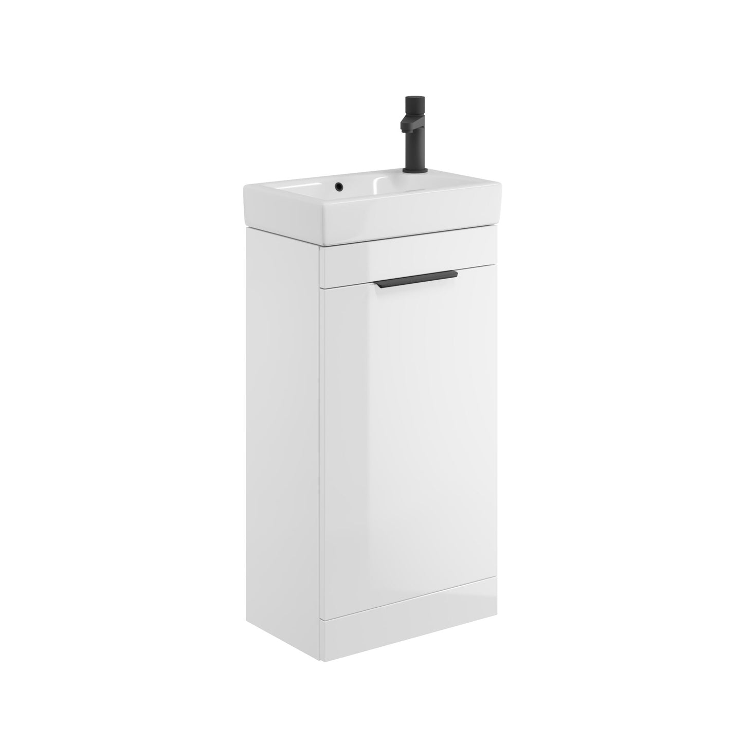 Elise 450mm Cloakroom Floorstanding Vanity Unit & Basin - White