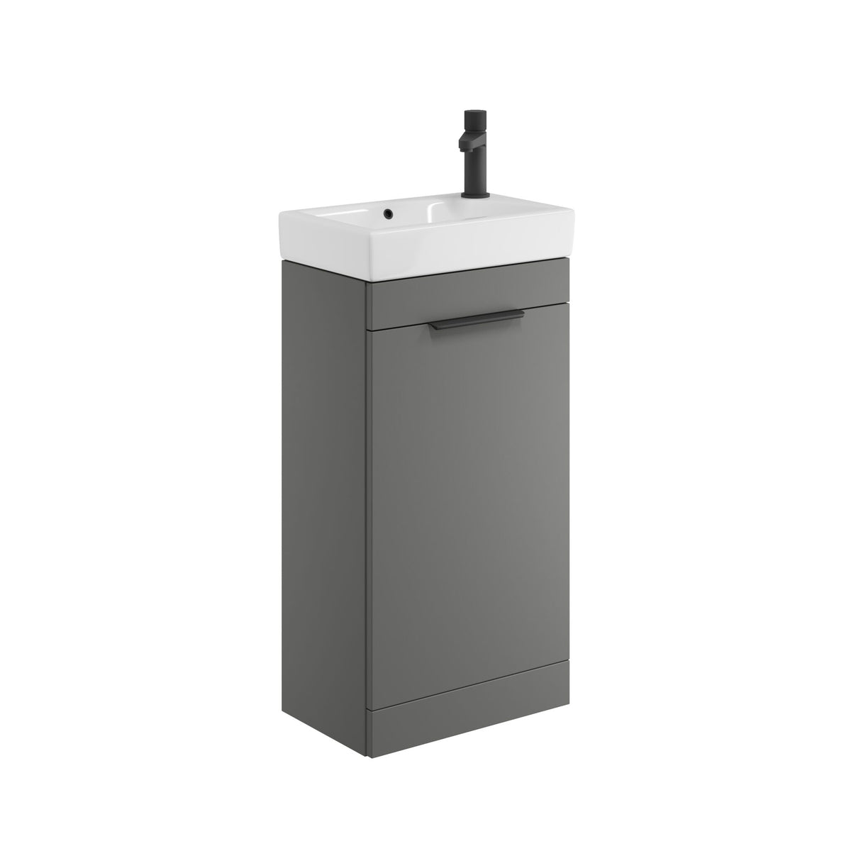 Elise 450mm Cloakroom Floorstanding Vanity Unit & Basin - Dust Grey