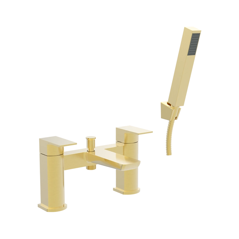 Elio Bath Mixer - Brushed Brass