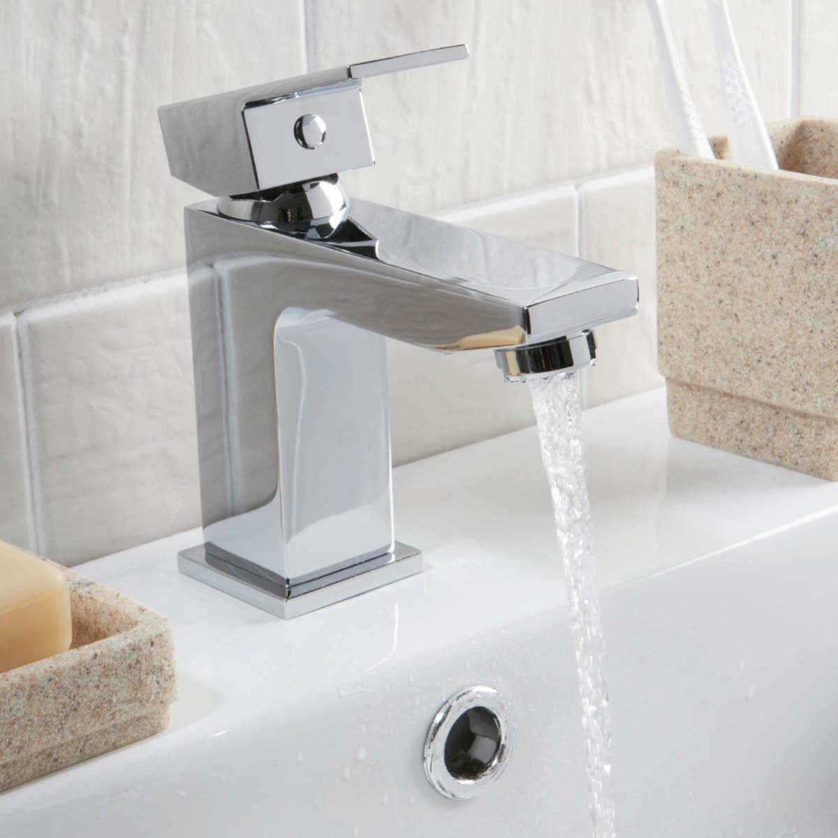 Viva Basin Mixer & Waste - Chrome