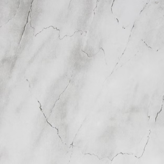 1m PVC Wall Panel - Light Grey Marble Gloss