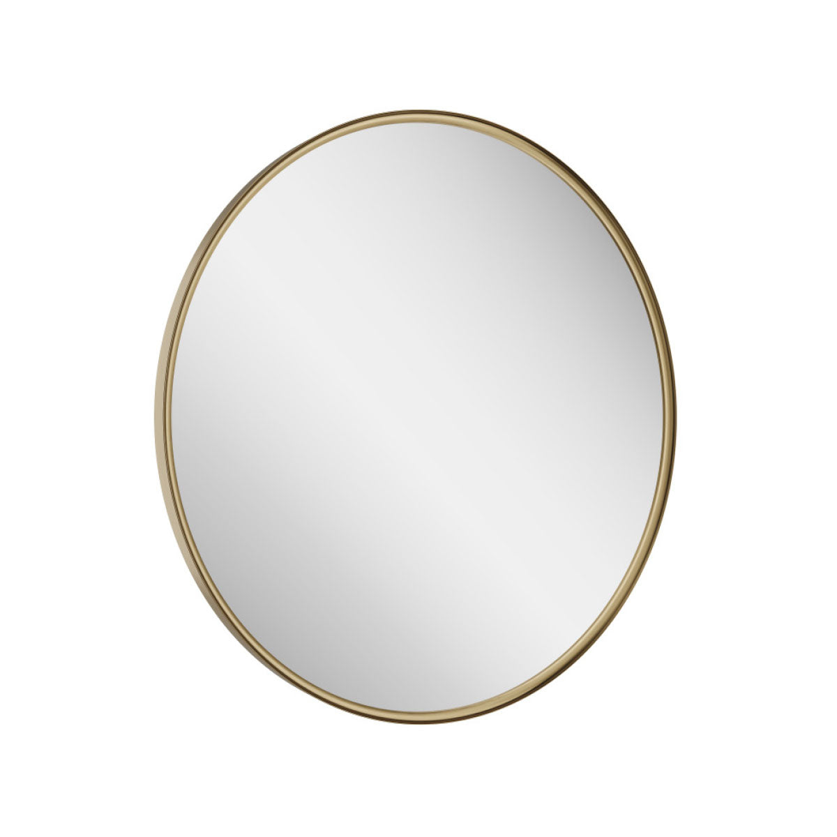 Zenith 600mm Round LED Demister Mirror - Brushed Brass