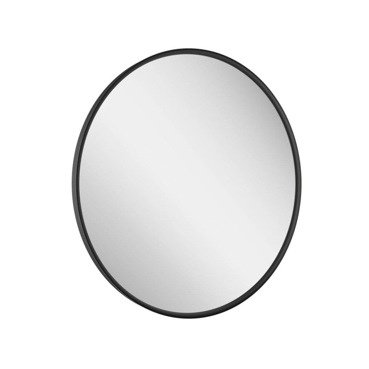Zenith 600mm Round LED Demister Mirror - Black