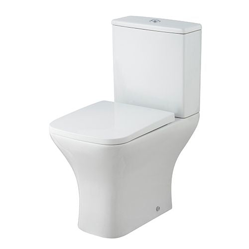 Brava Square Rimless Open Back Toilet & Soft Close Seat