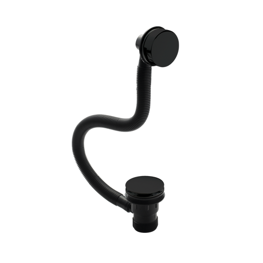 Bath Overflow & Waste - Black