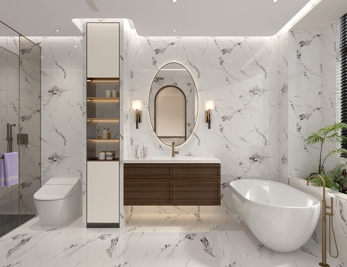 1m PVC Wall Panel - Onyx Marble