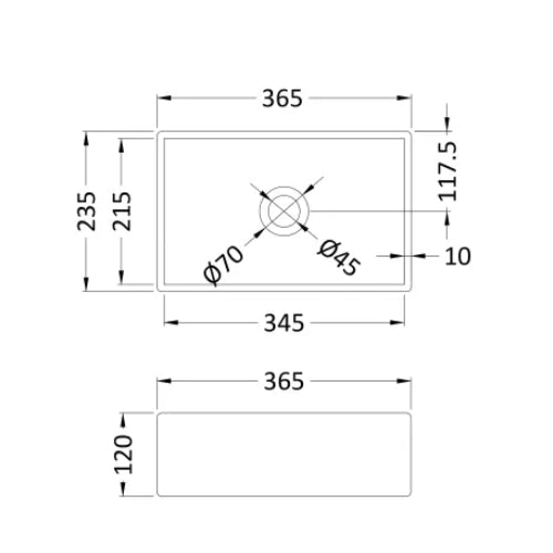 Otto 365mm Countertop Basin