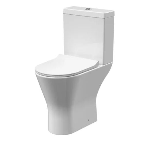 Costa Comfort Height Rimless Open back Toilet & soft close Seat