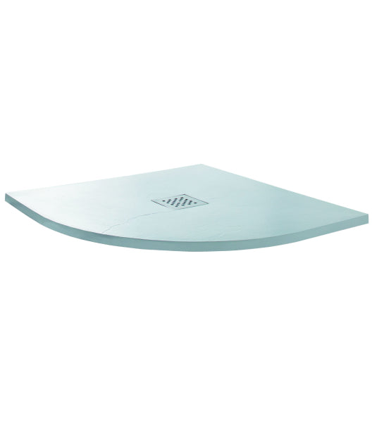 SenseWare 900mm Quadrant Slate Tray & Waste - White