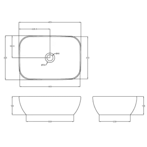 Luma Countertop Basin