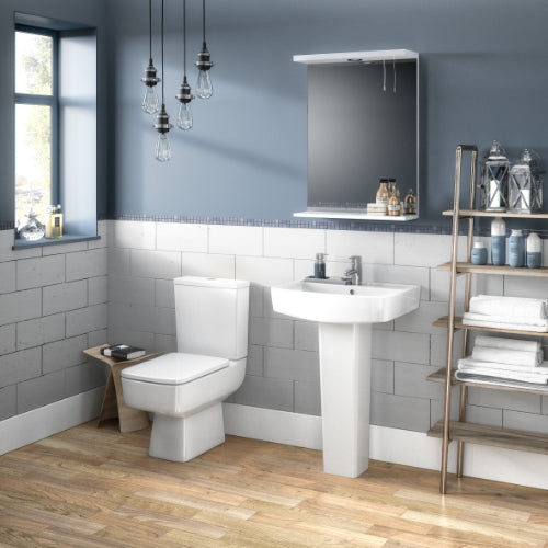 Laura Back to Wall Close Coupled Toilet & Seat