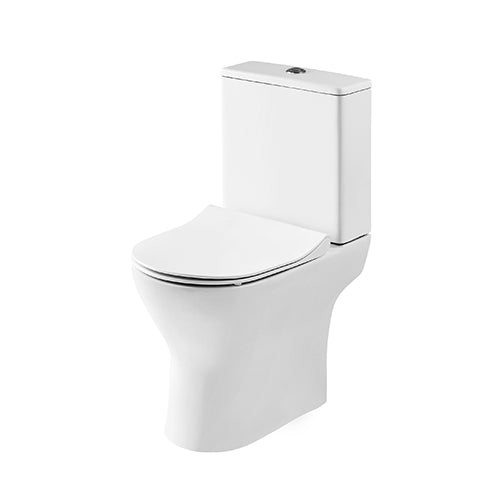 Costa D-shaped Open Back Toilet & Soft Close Seat