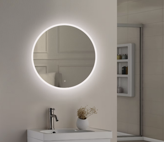 Seren 500mm Round LED Mirror with Demister & Colour Change