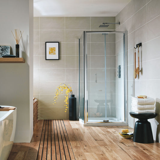 Sense6 1000mm Bifold Shower Door - Chrome