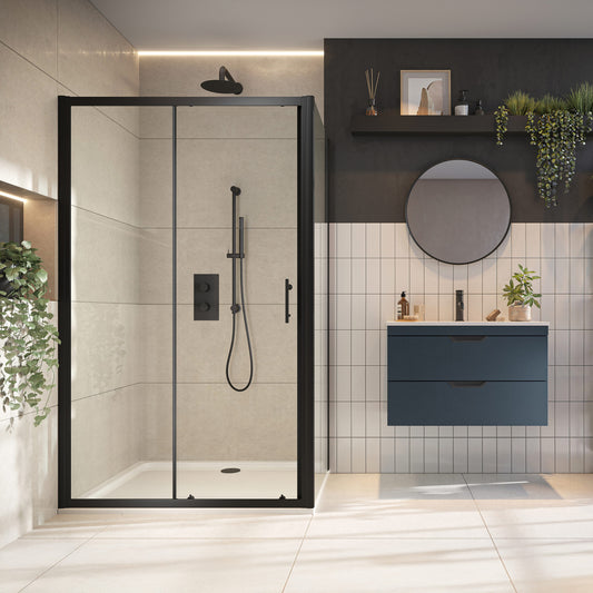 Sense6 1000mm Sliding Door - Black