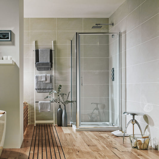 Sense6 900mm Pivot Door - Chrome