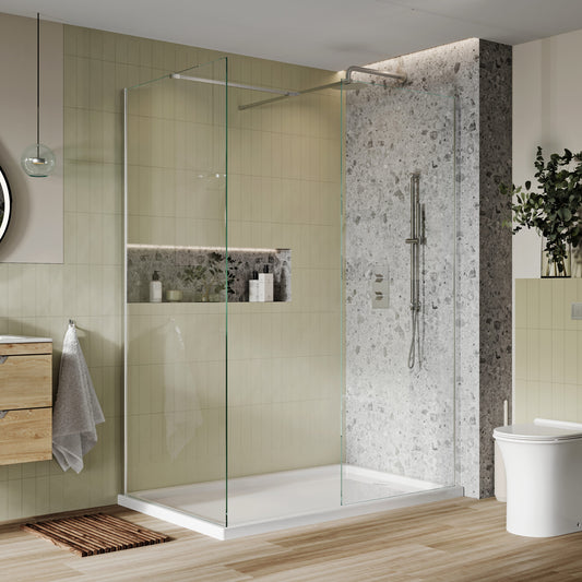 Sense8 1100mm Wetroom Screen - Chrome